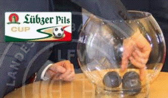 22.06.15(kfv)Auslosung I.Hauptrunde Kreispokal der Männer um den Lübzer Pils-Cup